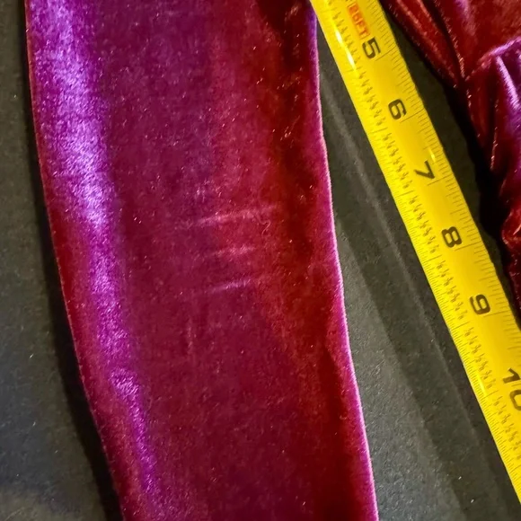 Lulus Elegant Velvet Long Sleeve Dress in Rich Mauve Purple Sz XS - Picture 8 of 16